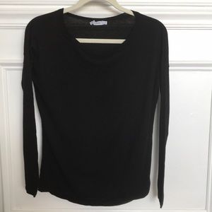 Vince merino wool blend boat neck sweater XS